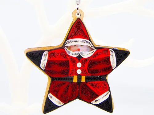 Miniatura 7 de Árbol de Navidad, decoración del hogar, decoración navideña, adorno hecho a mano, ornamento quilled, bolso, mochila, bolso, teléfono móvil