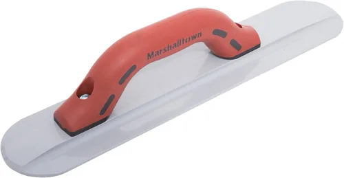 Miniatura 5 de MARSHALLTOWN Flotador de mano de magnesio de extremo redondo, 16 pulgadas x 3-1/8 pulgadas, mango DuraSoft estándar, elimina las marcas