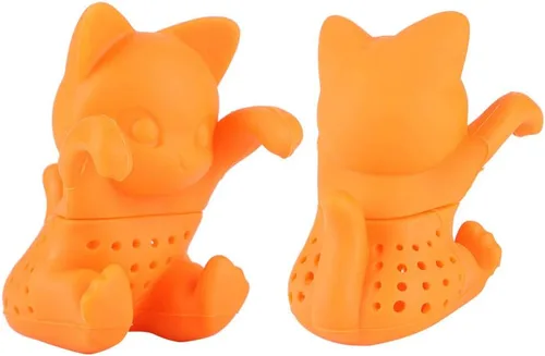 Miniatura 3 de Infusor de té para té de hojas sueltas, animales coladores de silicona, un regalo divertido e ideal para los amantes del té, amigos y familiares