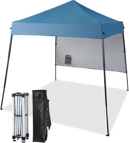 Miniatura 15 de Outvita Carpa Toldo Emergente 5x5, Carpa Toldo para Exteriores Ez Up Refugio Instantáneo con Bolsa de Transporte Patas Rectas Patio Balcón Porche