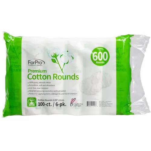 Miniatura 5 de For Pro Premium Cotton Rounds Discos de algodón, 2.25 in, 600