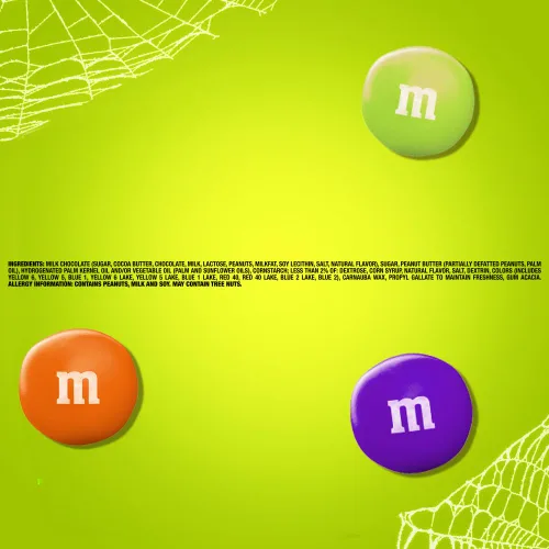 Miniatura 3 de M&M'S Caramelo de Halloween de chocolate con mantequilla de maní Ghoul's Mix de chocolate, 9.48 onzas