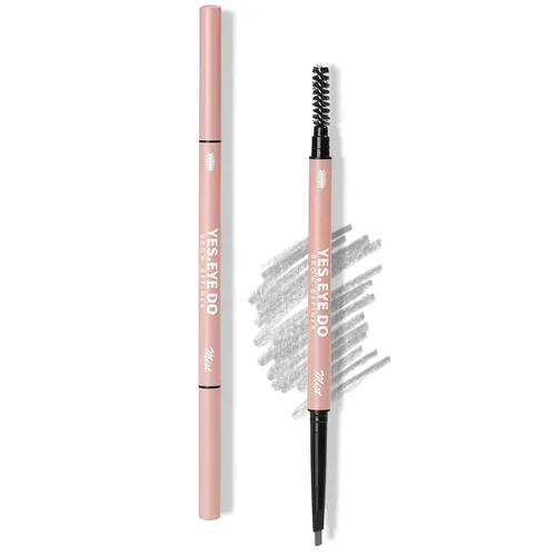 Miniatura 12 de Auburn - Lápiz de cejas con cepillo, lápiz de cejas rojo para mujer, ultra preciso, lápiz de cejas Aubrun impermeable, crea cejas tupidas esponjosas