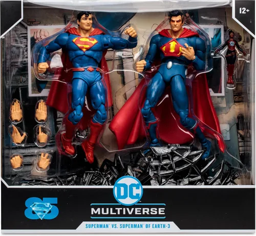 Miniatura 15 de McFarlane Toys - DC Multiverse Superman vs Superman de la Tierra-3 con Atomica 7in Figura 2pk