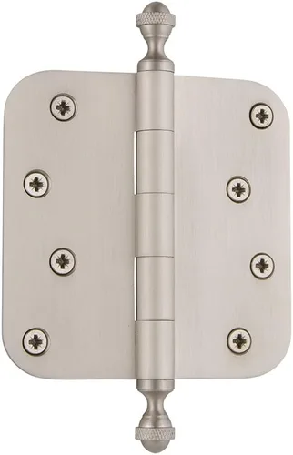 Miniatura 51 de Grandeur Hardware 824304 Bisagra residencial con punta de bellota de 3.5 pulgadas con esquinas de radio de 5/8 pulgadas en peltre antiguo
