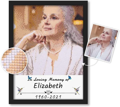 Miniatura 19 de Kits de pintura de diamantes personalizados para adultos, arte de diamantes con foto personalizada, imagen privada personalizada, decoración de A