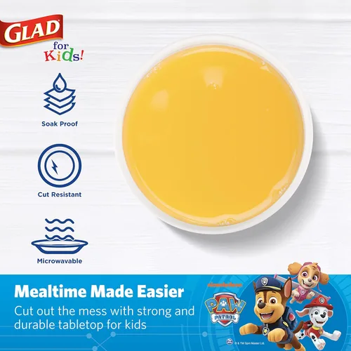 Miniatura 3 de Glad Vasos de papel desechables para niños Paw Patrol, Core Pups Blue - Resistentes, a prueba de remojo, aptos para niños, para uso diario, 9 onzas
