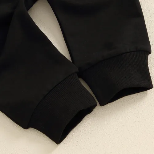 Miniatura 37 de Conjunto de sudadera de manga larga con cuello redondo y pantalones deportivos para bebés, ropa de invierno para bebé