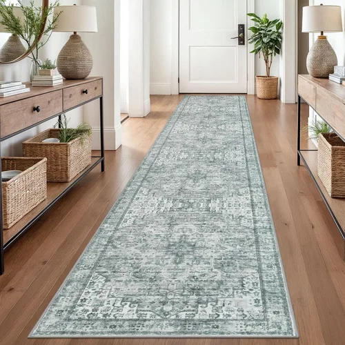 Miniatura 150 de SIILOOM Alfombra lavable de 2 x 3 pies, alfombra suave color taupe ceniza para entrada, tapete antideslizante para puerta de interior, tapete