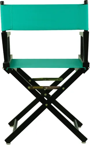Miniatura 4 de Casual Home - Silla de director de 18.0 in, marco negro con lona verde azulado