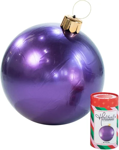 Miniatura 10 de Ornamento Navideño Inflable Holiball – Decoración Definitiva para Interior/Exterior – Reutilizable y Fácil de Almacenar – para Bodas, Fiestas, Plata