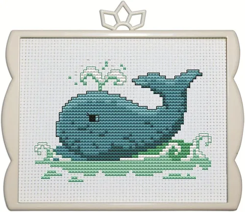 Miniatura 14 de Awesocrafts Kits de punto de cruz, trébol de cuatro hojas, patrones estampados de 11 quilates, fácil punto de cruz, suministros de costura