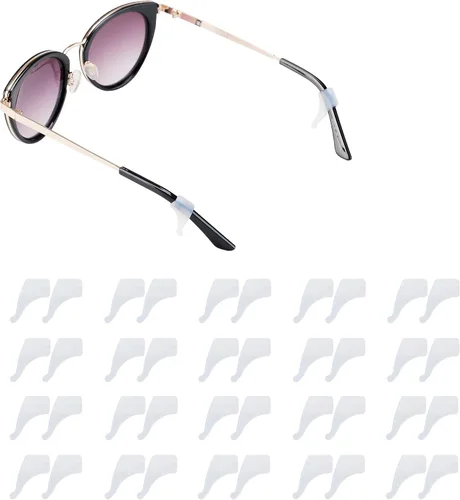 20 pares de agarraderas para las orejas, soporte antideslizante para lentes, agarres de silicona para gafas, agarres para orejas, retenedor de 20