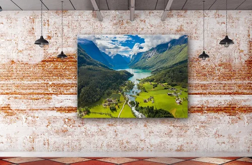 Miniatura 6 de SpiritualHands Lienzo decorativo para pared, diseño de lugares famosos del patrimonio mundial, carteles enmarcados escénicos, paisajes modernos, 23