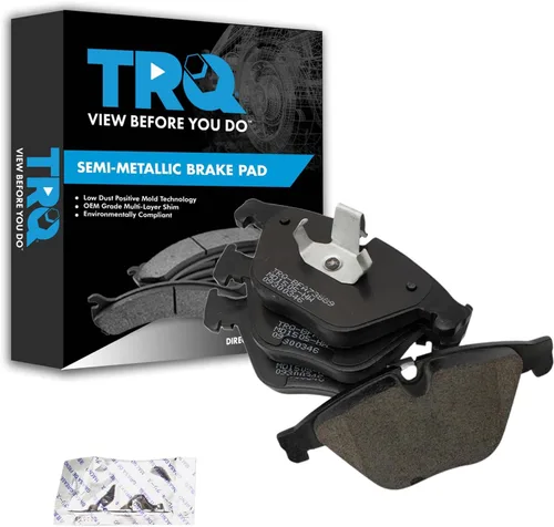 Miniatura 140 de TRQ Pastillas de freno delanteras semi metálicas compatibles con Ford Expedition 2018-2021 F-150 2018-2020 Lincoln Navigator 2018-2022