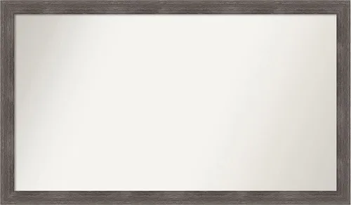 Miniatura 421 de Amanti Art Espejo personalizado, espejo de baño gris plomo a rayas, espejo de pared o espejo de tocador de baño sobre el fregadero