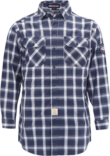 Miniatura 20 de BOCOMAL Camisas FR 6.25oz Camisas de soldadura ligeras resistentes al fuego Camiseta retardante de fuego para hombres