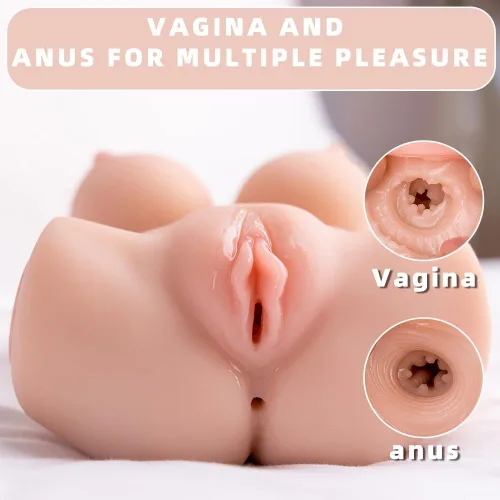 Miniatura 2 de Torso de Muñeca Sexual Femenina Vibradora, Masturbadores Masculinos Automáticos con Motor de Succión, Vibrador de Bolsillo 3D, Juguetes Sexuales