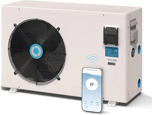 Miniatura 10 de POOLCOMFT 22462 BTU - Bombas de calor para piscina, calentador eléctrico de piscina para piscinas sobre el suelo y enterradas de 7000 galones