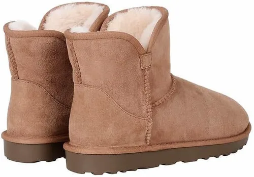 Miniatura 5 de Kirkland Signature Botas de piel de oveja con borde festoneado para mujer
