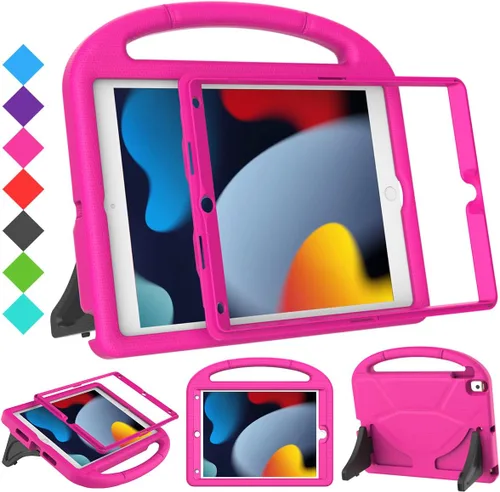 Miniatura 14 de SUPLIK Funda para niños para iPad de 9ª/8ª/7ª generación, 10.2 pulgadas 2021/2020/2019 con protector de pantalla, duradera a prueba de golpes