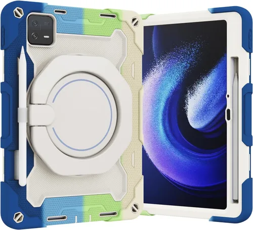 Miniatura 11 de Funda para Xiaomi Pad 5 de 11.0 pulgadas, PC + silicona de 3 capas Combo Armor Heavy Duty Cubierta a prueba de golpes para Xiaomi Pad 5 Pro 5G