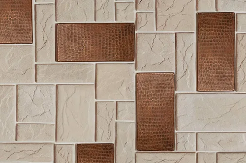 Miniatura 4 de Premier Copper Products T36DBH_PKG4 - Azulejo de cobre martillado de 3 x 6 pulgadas, cantidad 4, bronce aceitado