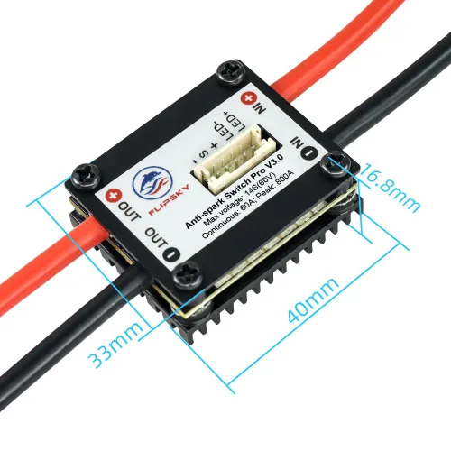 Miniatura 4 de Flipsky Antispark Switch Pro con PCB de aluminio V3.0 200A para monopatín eléctrico/EBike/Scooter/Robots (con disipador de calor)