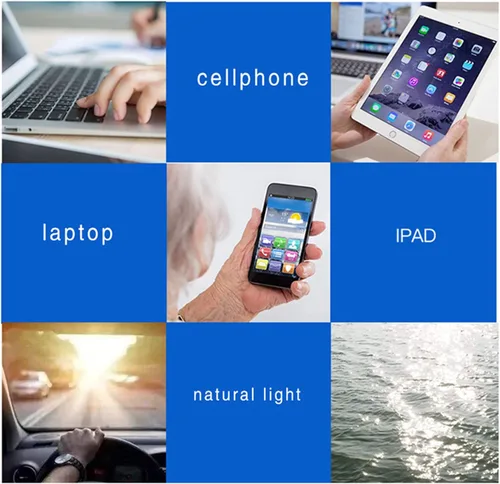 Miniatura 6 de Kerecsen Paquete de 6 gafas de lectura con bloqueo de luz azul, lectores con bisagra de resorte para hombres y mujeres, anteojos para computadora 6
