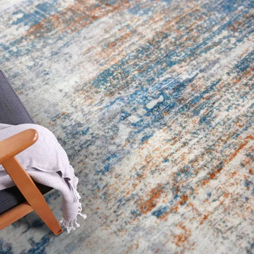 Miniatura 49 de IOHOUZE Alfombra abstracta lavable de 3 x 12 pies para pasillos, antideslizante para cocina, camino de entrada de lana sintética para interiores