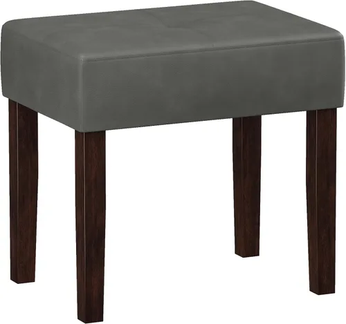 Miniatura 8 de EOSVALO Taburete de tocador de cuero, banco otomano rectangular de 18.7 pulgadas de ancho para sala de maquillaje, silla de tocador con patas