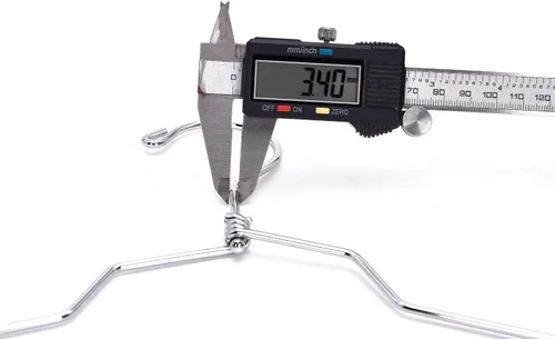 Miniatura 7 de Perchas de metal de calidad, gancho giratorio, acero inoxidable, resistente, ropa de alambre, 10 estándar, 17 pulgadas