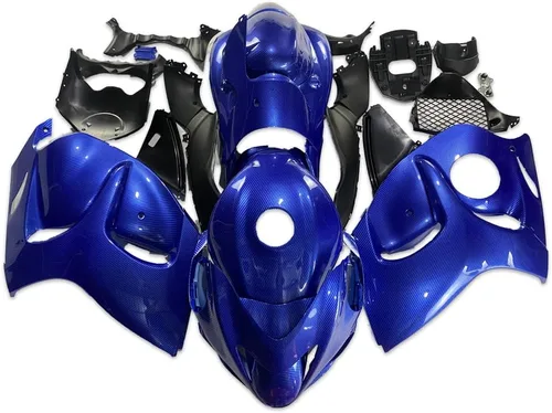 Miniatura 30 de Carenado completo blanco negro para Suzuki 2008-2019 GSXR 1300 Hayabusa Gen2 inyección ABS plástico Carrocería juego de carrocería del mercado de 12