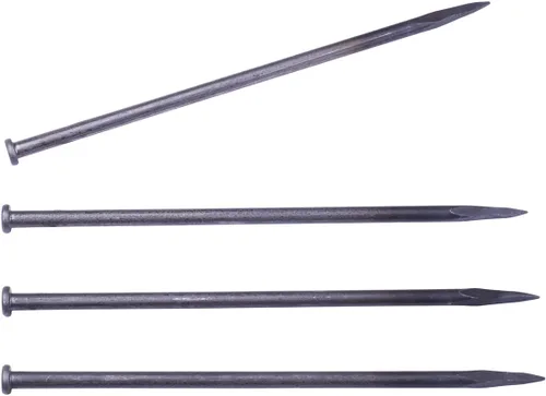 Miniatura 2 de WOWCASE Picos de metal de 12 pulgadas, 10 púas de jardinería de metal sólido resistente, clavos de anclaje para bordes de pavimentación, barrera