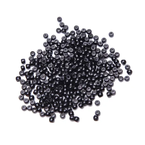 Miniatura 11 de Hairro Micro Link Beads - 200 piezas de 0.236 in con forro de silicona micro anillos para extensiones de cabello humano, extensiones de plumas beige