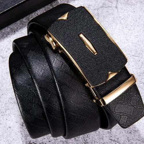 Miniatura 2 de Dubulle Cinturón de trinquete para hombre diseño de moda casual hebilla automática correa de cinturón de golf fácil de usar cortable