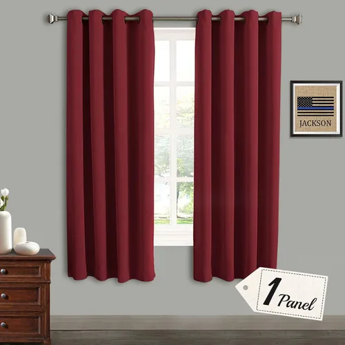 Miniatura 23 de Rose Home Fashion Cortinas opacas para puerta corrediza, oscurecimiento de la habitación, cortinas con aislamiento térmico para sala de estar