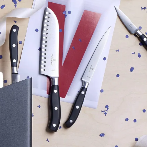 Miniatura 9 de Victorinox Grand Maitre Cuchillo de chef – Cuchillo de cocina para cortar carne, verduras y frutas – Moderno cuchillo para rebanar para cocinar