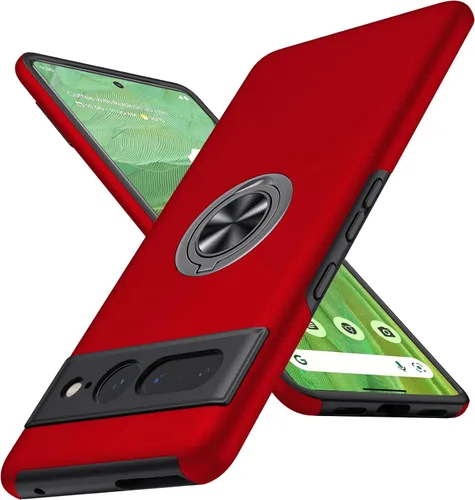 Miniatura 11 de JAME Funda para Google Pixel 7 Pro, Funda de Ajuste Delgado para Pixel 7 Pro con Soporte de Anillo Kickstand