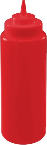 Miniatura 18 de Winco Juego de botellas exprimibles de 6 piezas, 8 onzas, color rojo, mediano