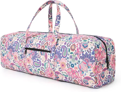 Boulder Bee | Bolsa para esterilla de yoga | Gran portaesterillas de yoga con bolsillo para artículos mojados | Regalos de yoga | Bolsa de gimnasio
