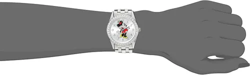 Miniatura 5 de Disney Reloj de cuarzo analógico redondo con purpurina para adultos Plateado