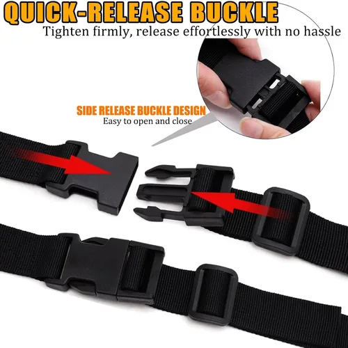 Miniatura 2 de Correas ajustables para cubierta de barco con hebillas de liberación rápida, correas de amarre resistentes para cubierta de barco, correas