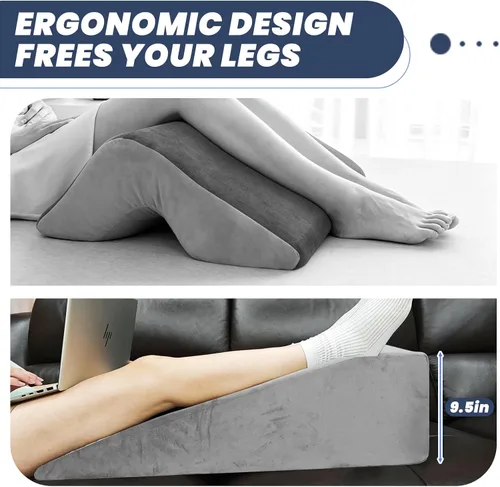 Miniatura 3 de Almohadas de elevación de piernas para recuperación después de la cirugía, almohada de rodilla poscirugía para posicionamiento de piernas, almohada