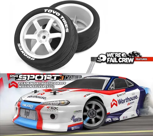 Miniatura 7 de Lifehead - Neumáticos y ruedas para 1/10 RC On-Road Touring Drift Car HSP Tamiya XV01 TT01 TT02 HPI Kyosho FAZER MK2/0.472 in Hex Blanco