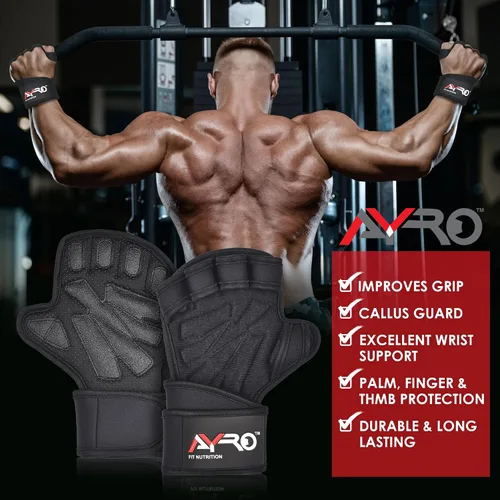 Miniatura 9 de AYRO Workout Gloves for Men & Women – Gym Gloves for Men, Weight Lifting Gloves, with Wrist Support, Breathable Palm Padding, Non-Slip Grip – Ideal