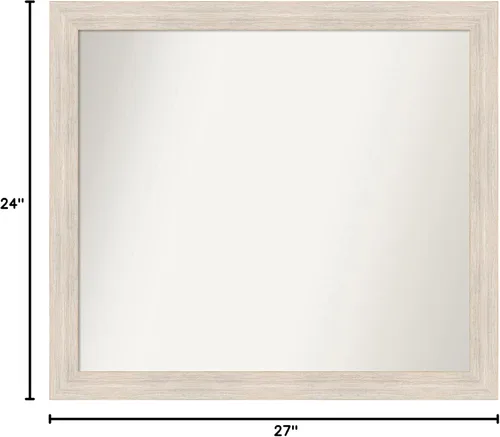 Miniatura 290 de Amanti Art Espejo personalizado, espejo estrecho de baño de oro blanco, espejo de pared o espejo de tocador de baño sobre el fregadero