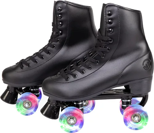 Miniatura 10 de C SEVEN C7skates Patines de cuatro ruedas Diseño retro Negro