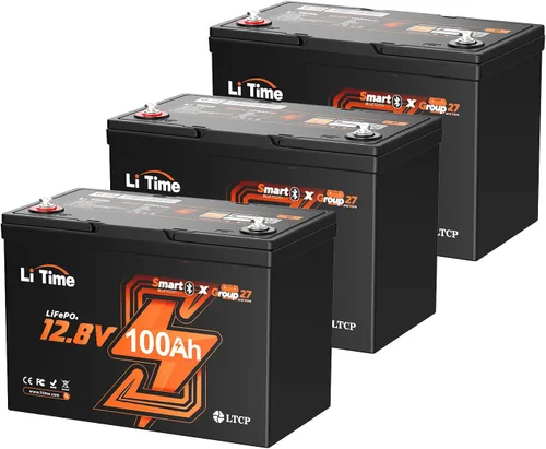 Miniatura 21 de Litime Batería de litio LiFePO4 de 12 V y 165 Ah Bluetooth, batería de ciclo profundo para motores de arrastre, tamaño grupo 31 con densidad