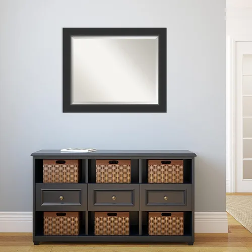 Miniatura 6 de Amanti Art Espejo de pared, espejo con marco de madera negra Corvino para decoración de pared o para usar como espejo de baño para sobre el Corvino